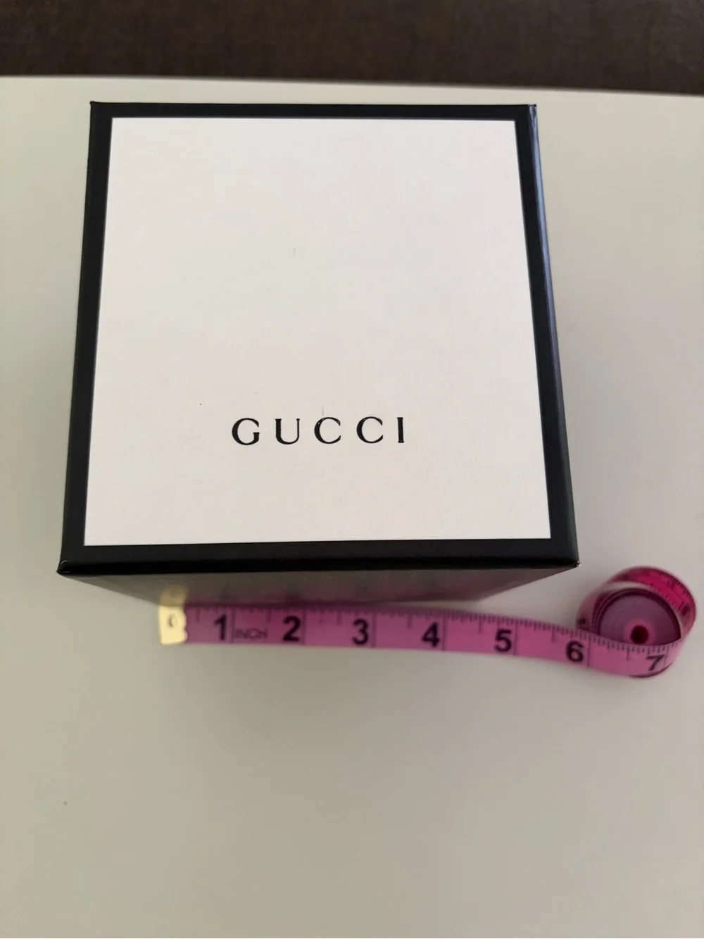 Gucci Men’s Jewelry Box in White with Black Trim